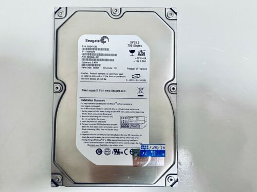 Seagate 3.5″ IDE PATA 750GB 16M 7200 RPM PATA/IDE/EID HDD Hard Drive Disk For PC