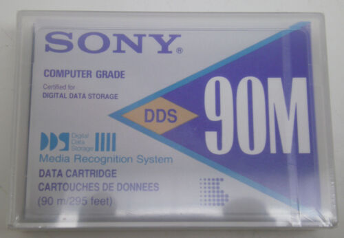 (9) Sony 90P DG90P DDS Cartridge Digital Data Storage Tape 2GB 90m Made USA NEW