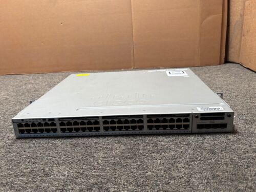 Cisco WS-C3850-48P 48-Port UPoE Network Switch w/ C3850-NM-4-1G /W