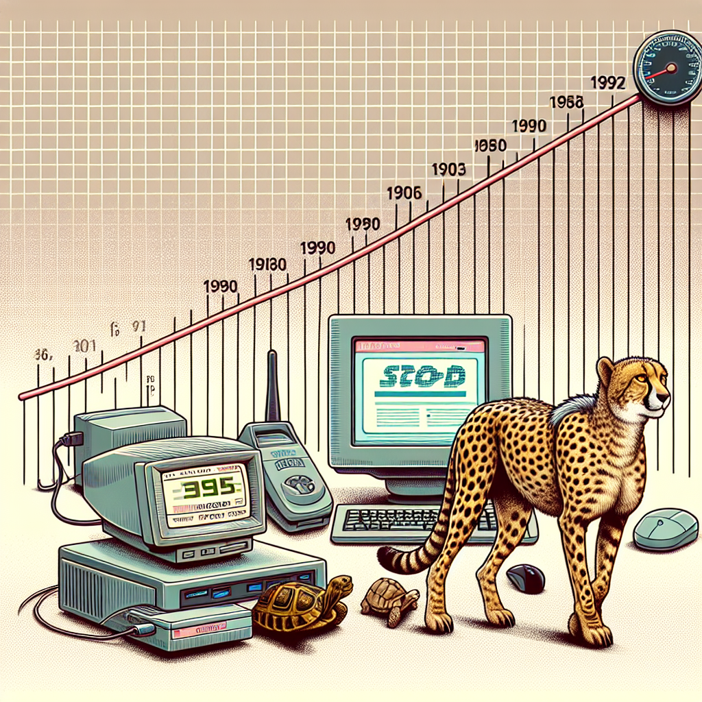 The Evolution of Data Transfer Rate: From Dial-Up to High-Speed Internet