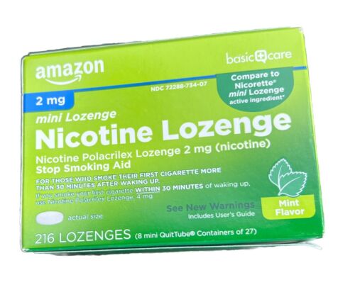 Amazon Basic Care Mini Nicotine (216 Lozenges)