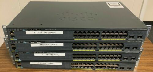 Cisco WS-C2960X-24TD-L 24-Port Gigabit Managed Switch w/ 2-Port 10GbE SFP+