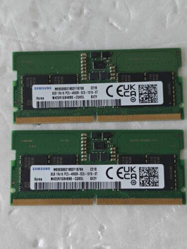 Lot 2X Samsung DDR5 PC5 8GB Total 16GB  DDR5 RAM 4800B