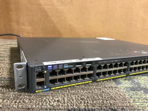 Cisco 2960-X Series 48 Port POE+ Network Switch WS-C2960X-48LPD-L