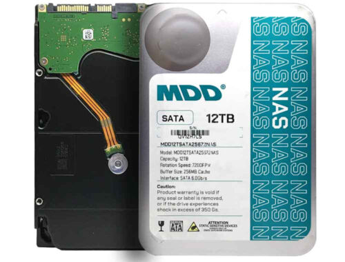 MDD 12TB 7200RPM 256MB Cache SATA 6.0Gb/s 3.5″ Internal NAS Hard Drive – 3 YEAR