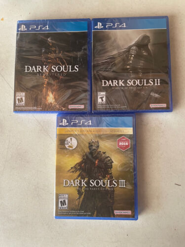 Dark Souls Trilogy PS4 Sony PlayStation 4 Brand New Factory Sealed All DLCs US