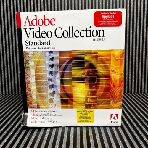 Adobe Video Collection Standard Version 2.5 with Books and CD’s & serial numbers