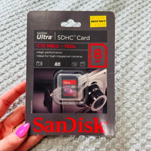 SAN DISK SDHC CARD NEW IN BOX 15 MB/S 100X 8 GB