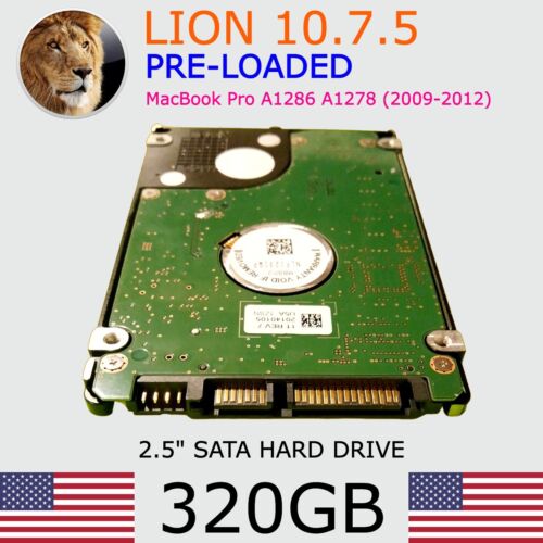 MacBook Pro Hard Drive 10.7 | 320GB HDD 2.5 2010 2011 2009 A1278 A1286 13″ 15″