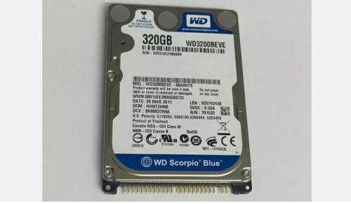 Original WD 320GB WD3200BEVE 5400RPM PATA/IDE/EIDE 2.5″ Laptop HDD Hard Drive