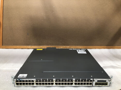 Cisco Catalyst WS-C3750X-48PF-S  48-Port Network Switch w/ C3KX-NM-1G