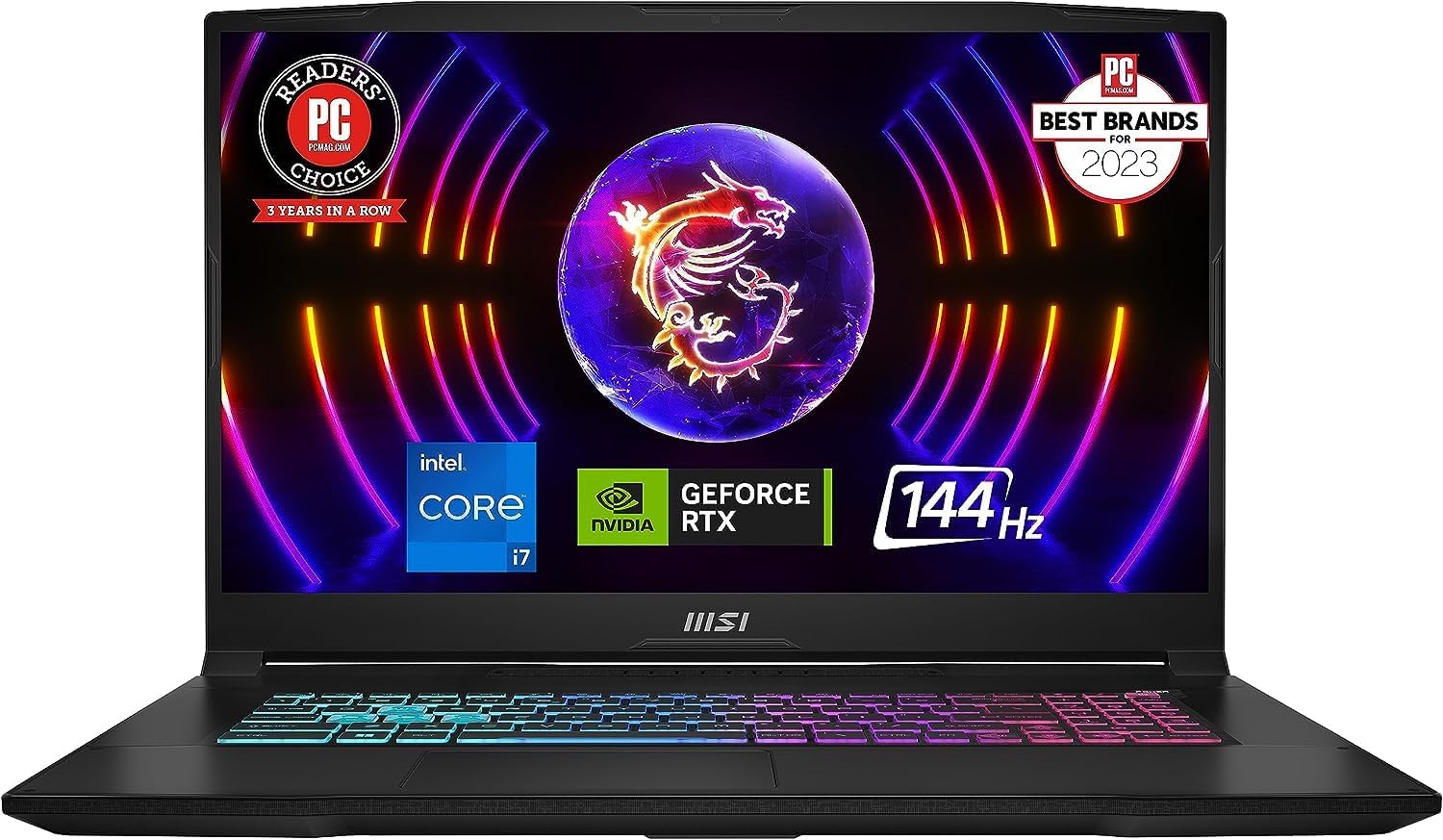 MSI Katana 17 Gaming Laptop, Intel 10-Core i7-13620H, 17.3″ FHD 144Hz IPS Display, NVIDIA GeForce RTX 4060 8GB GDDR6, 48GB DDR5 2TB SSD, 4-Zone RGB Backlit Keyboard, Type-C, WiFi 6, Win11 Home