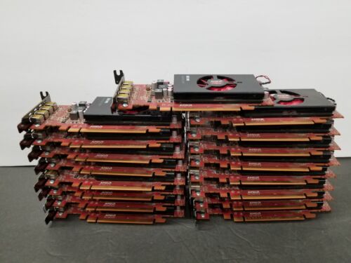 (Lot of 17) AMD Firepro W4100 2G GDDR5 4x Mini DP PCI-Express Graphics Card