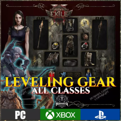 PATH OF EXILE 2 LEVELING GEAR  NORMAL / CRUEL ALL CLASS EARLY ACCES POE2