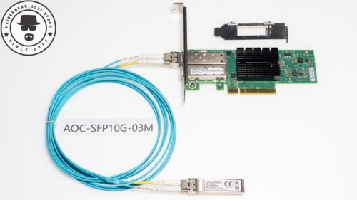 Mellanox MCX312B-XCCT 2P CX3-Pro PCIe3.0 SFP+ NIC MFM1T02A-SR AOC 1-30M NAS RDMA