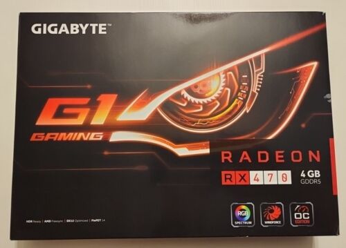 Gigabyte Radeon Rx470 4Gb Graphic Board MINT! Lightly Used