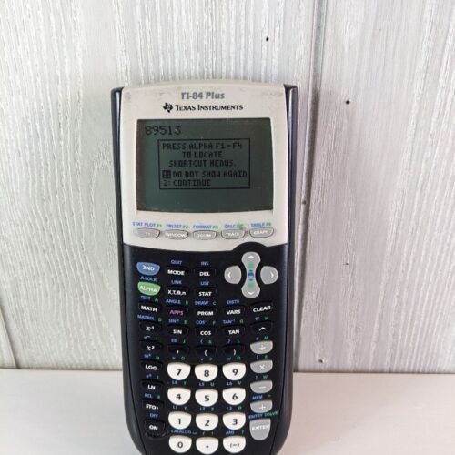 Texas Instruments TI-84 Mathematics Graphing Calculator Black EUC