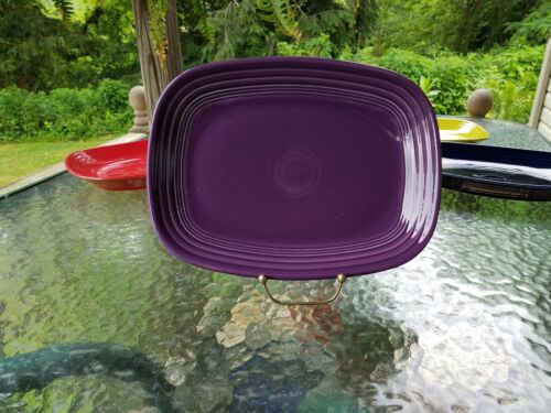 rectangular rectangle SERVING PLATTER PLATE mulberry purple FIESTA 12″ NEW