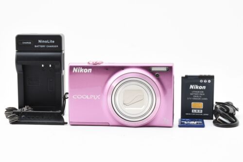 [Mint w/Battery ] Nikon COOLPIX S6100 20.0MP Compact Digital Camera Pink JAPAN