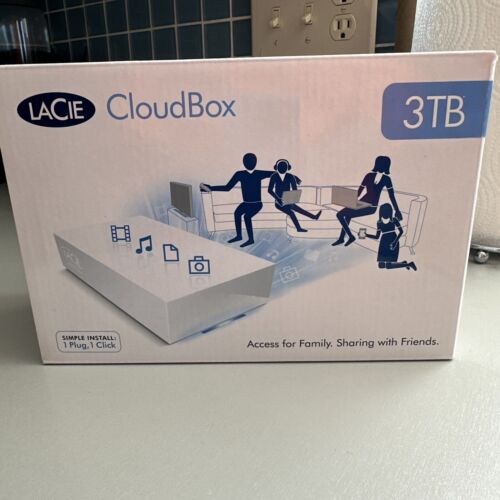 LAC9000344 LaCie CloudBox Network Storage Server –  3 TB – Personal Cloud Server