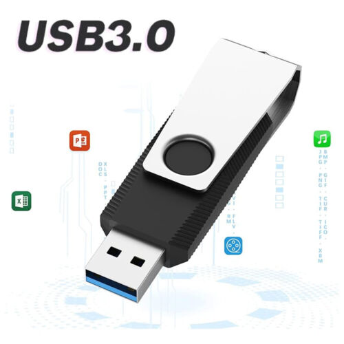 32/64/128GB USB 3.0 Memory Stick Flash Drive Swivel Thumb Drive Data Storage LOT