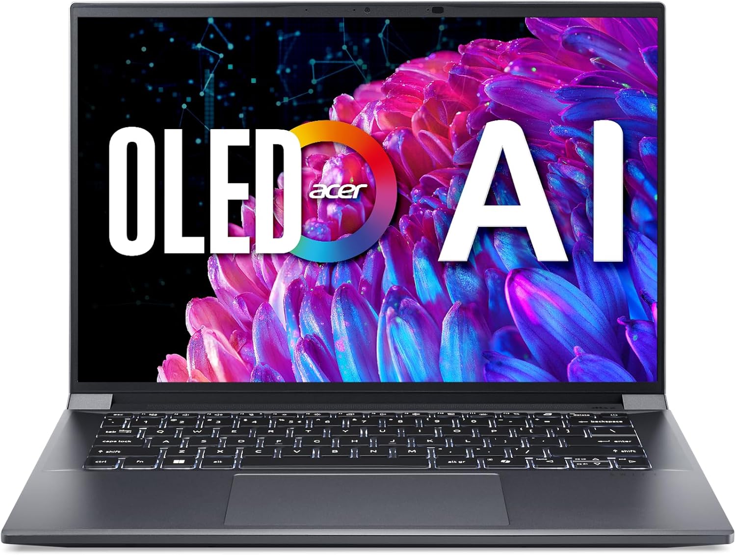 Acer Swift X 14 Laptop | 14.5″ OLED 2880 x 1800 120Hz Calman Verified | Unlock AI Experiences | Intel Core Ultra 7 Processor 155H | NVIDIA GeForce RTX 4070 | 16GB LPDDR5X | 1TB SSD | SFX14-72G-7422