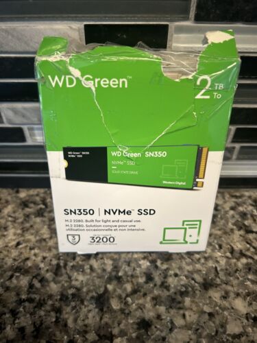 Western Digital WD Green SN350 2TB NVMe internal SSD PCIe WDS200T3G0C-00AZL0