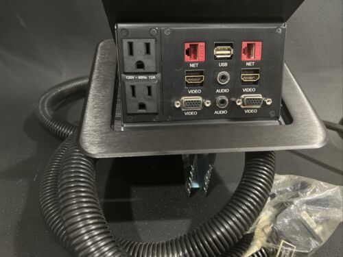 TNP528 Desk Table Power Tap Grommet Data Center HDMI USB RJ45 AC Power Altinex