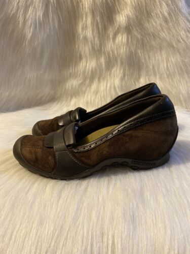 Merrell Shoes Womens Size 7 Brown Slip On Platform Clogs Loafers