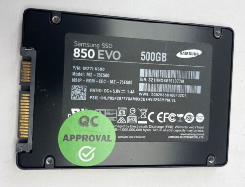 Samsung SSD 850 EVO 500 GB MZ-75E500 Solid State Drive