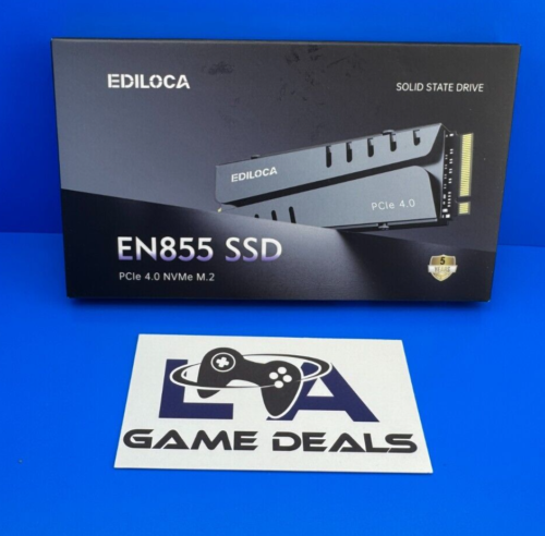 NEW & SEALED -Ediloca EN855 4TB PCIe Gen4 NVME M.2 Drive w/ Heatsink (7400MB/s)