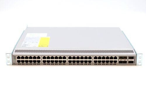 Cisco Nexus 9200 48-Port Gigabit 4-Port 10/25G Switch W/Ears P/N: N9K-C92348GC-X