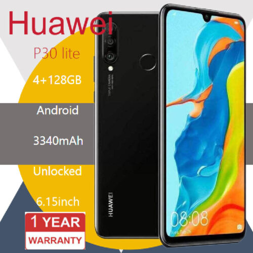 Unlocked Huawei P30 Lite 6.15-inch 6+128GB with Google Services (BLACK)