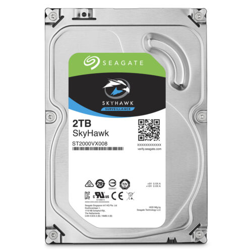 Seagate SkyHawk 2TB Surveillance 64MB Cache DVR NVR 3.5″ Hard Drive ST2000VX008