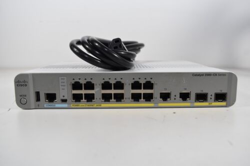 Cisco Catalyst WS-C3560CX-12PC-S Managed Switch