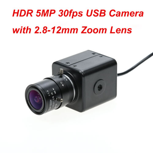 HDR WDR 5MP USB Case Camera HD 2592×1944 30FPS With 2.8-12mm Varifocal CS Lens