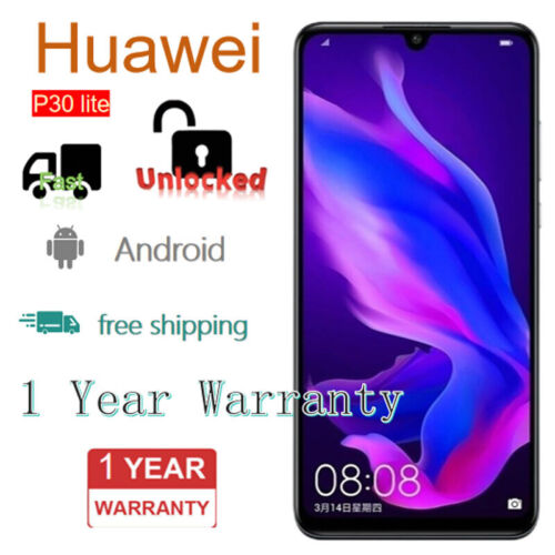 New Unlocked Huawei P30 Lite 6.15”Android 4/6+128GB New Sealed – Big Sale