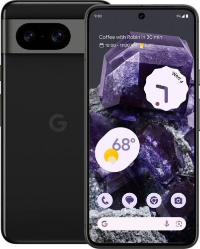 Unlocked – Google Pixel 8 128GB 8GB RAM Obsidian 6.2” – A Grade w/ Screen Issue