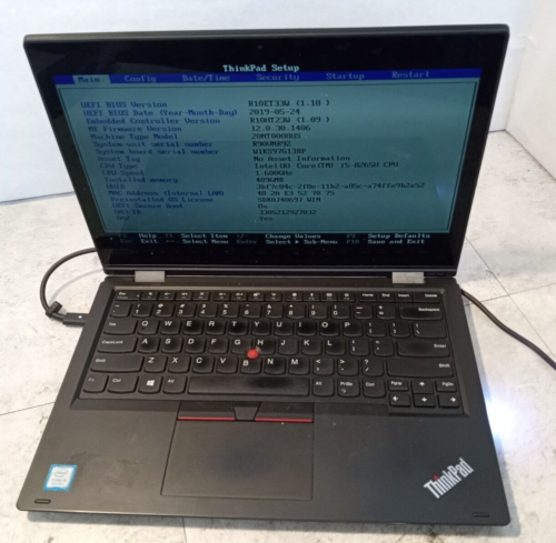 Lenovo ThinkPad L390 Yoga 2in1 13″ Laptop Intel Core i5-8625U 1.60GHz *READ -FM