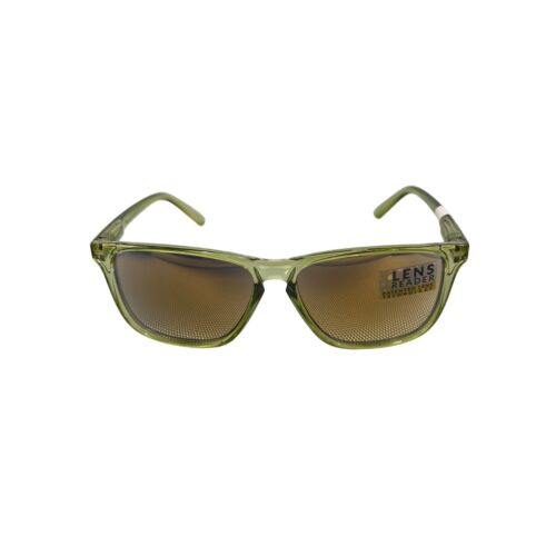 Kreedom Zion 1 Lens Reader Sunglasses Green Frame Patented Lens Technology NEW