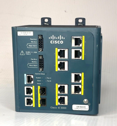 Cisco IE-3000-8TC Industrial Ethernet Switch – Needs firmware installed