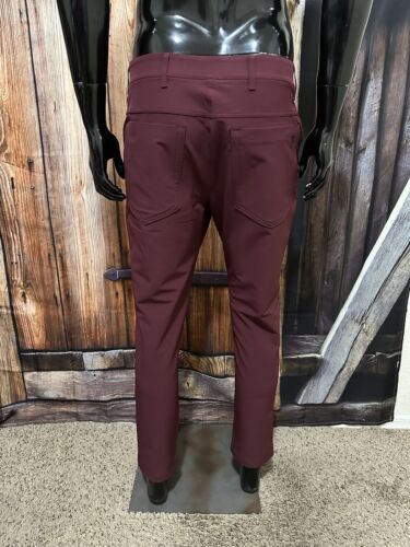 Public Rec Burgundy Workday 2.0 Pants Size 33 Inseam 28 Slim Fit NWOT