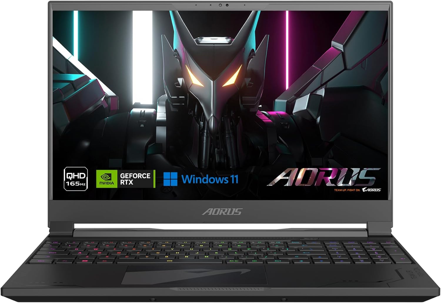 GIGABYTE AORUS 15X: 15.6″ 16:9 Thin Bezel QHD 2560×1440 165Hz, NVIDIA GeForce RTX 4070 Laptop GPU 8GB GDDR6, Intel Core i9-13980HX, 16GB DDR5 RAM, 1TB SSD, Win11 Home (AORUS 15X ASF-D3US754SH), Black