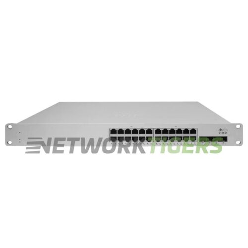 Cisco Meraki MS225-24-HW 24x 1GB RJ-45 4x 10GB SFP+ UNCLAIMED Non-PoE Switch