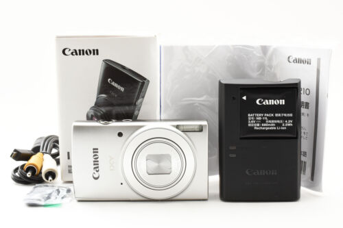 [MINT w/Box] Canon IXY 210F 12.1MP Digital Camera silver  From JAPAN