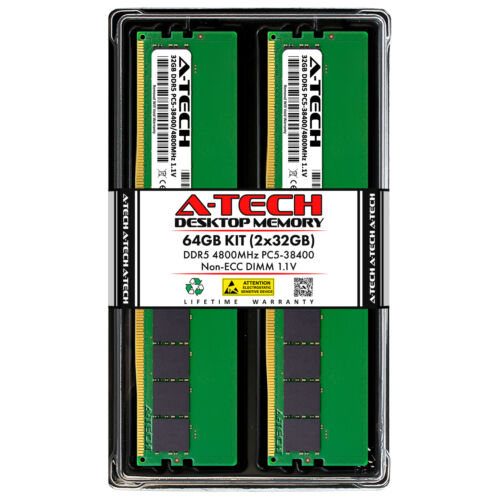 64GB 2x 32GB DDR5-4800 Supermicro H13SRD-F Memory RAM