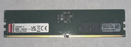 Kingston 16GB 1Rx8 PC5-38400 DDR5-4800 Desktop Memory Ram KVR48U40BS8-16