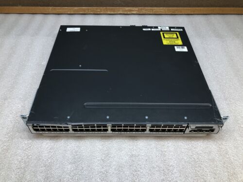 Cisco WS-C3750X-48T-S 48-Port Gigabit Ethernet 4xSFP Managed Network Switch