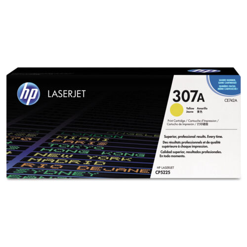 HP Inc. HP 307A (CE742A) Yellow Original LaserJet Toner Cartridge