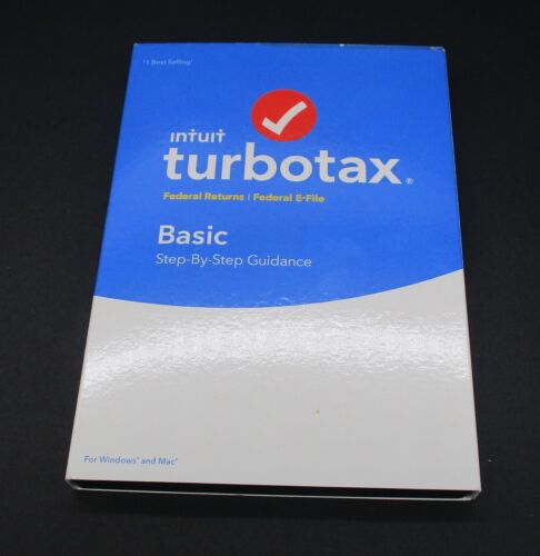 2018 Tax Year Turbo Tax Basic Federal Windows/Mac